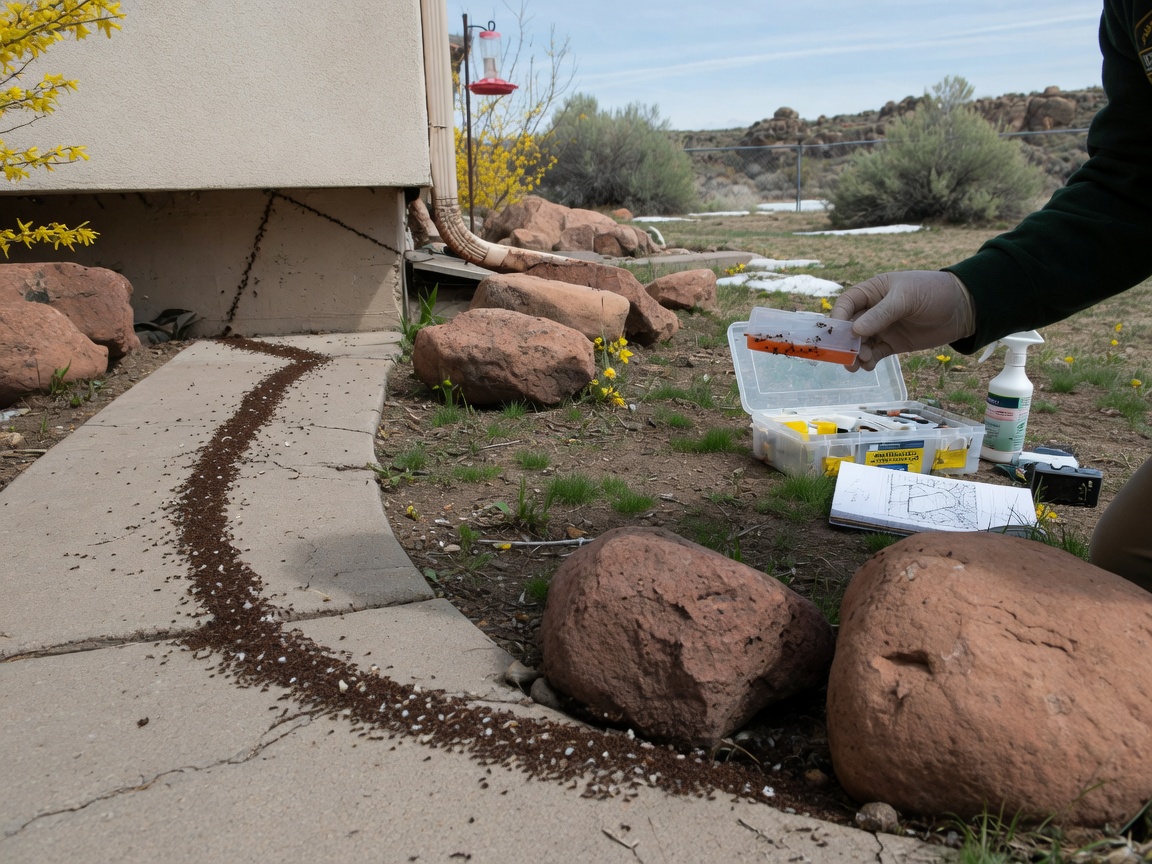 Identifying and Managing Ant Trails Around Rock Springs Yards in Spring
